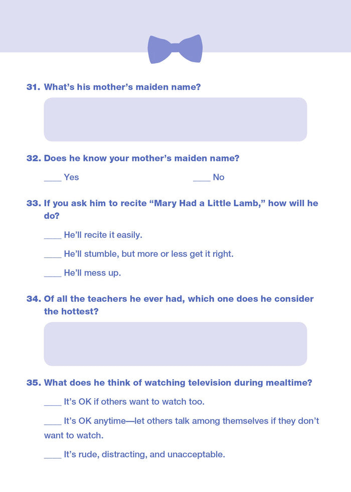 Sourcebooks - Do You Know Your Groom?, 2E