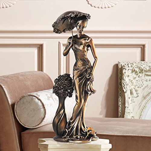 Springtime Promenade Bronze Finish 14 3/4" High Sculpture - EK CHIC HOME