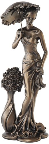 Springtime Promenade Bronze Finish 14 3/4" High Sculpture - EK CHIC HOME
