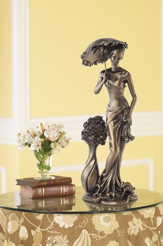 Springtime Promenade Bronze Finish 14 3/4" High Sculpture - EK CHIC HOME