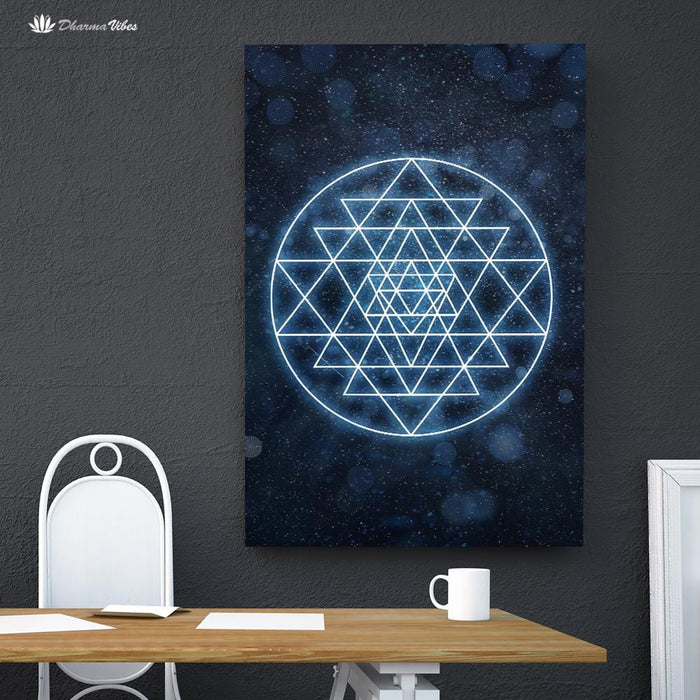 Sri Yantra Sacred Geometry by McAshe 1-Piece Canvas