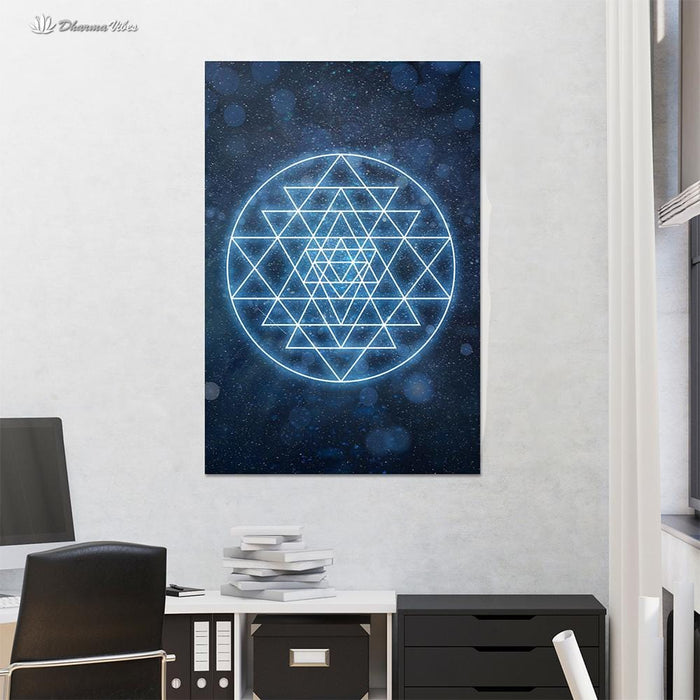 Sri Yantra Sacred Geometry by McAshe 1-Piece Canvas