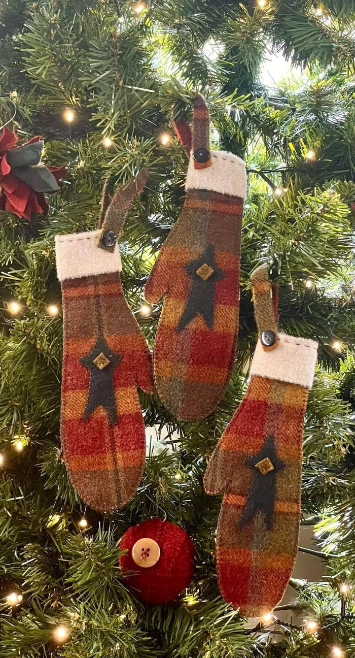 STAR MITTENS - Set of 3 Paper Pattern - All About Ewe Wool Shop