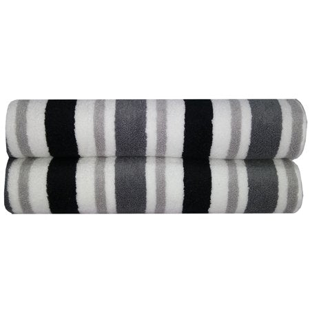 Striped Performance Bath Sheet Set, 2 Pack - EK CHIC HOME