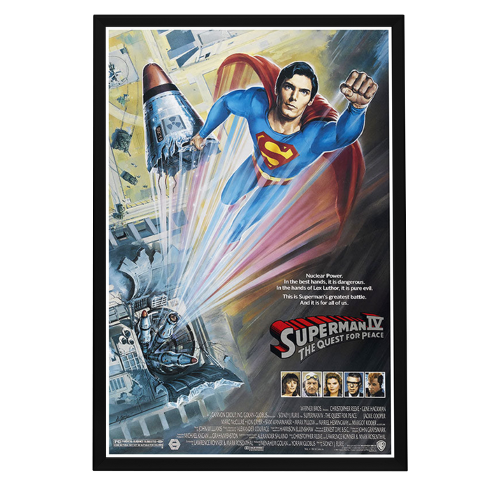 "Superman IV: The Quest for Peace" (1987) Framed Movie Poster