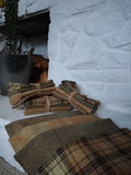 Tan Hand Dyed Wool Fat Eighth Bundle