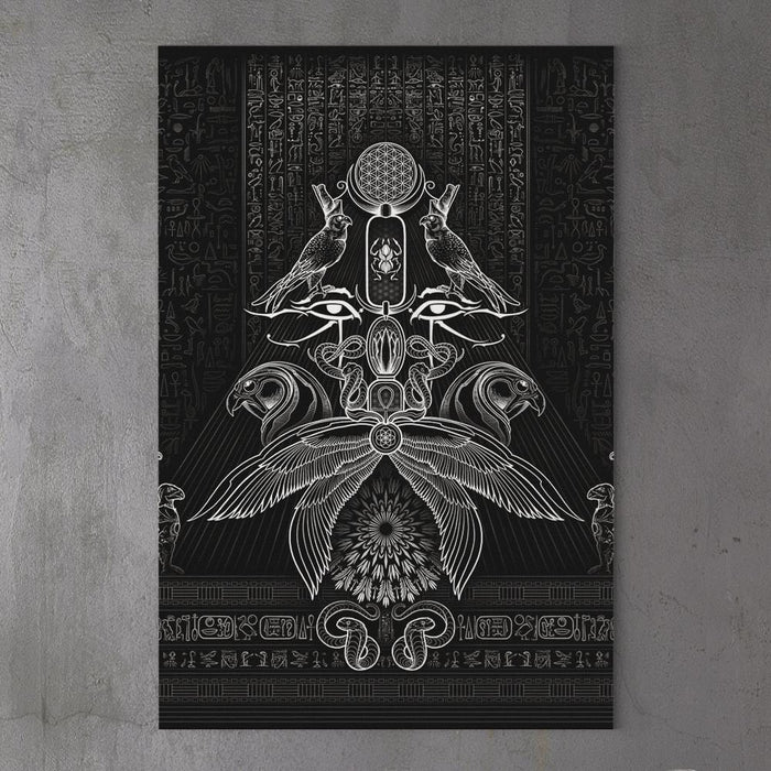 THE AUSPICES OF HORUS - BLACK by YantrArt 1-Piece Canvas