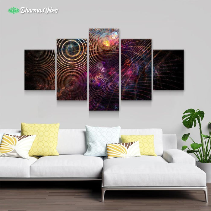 The Dark Cosmos by YantrArt 5-Piece Canvas