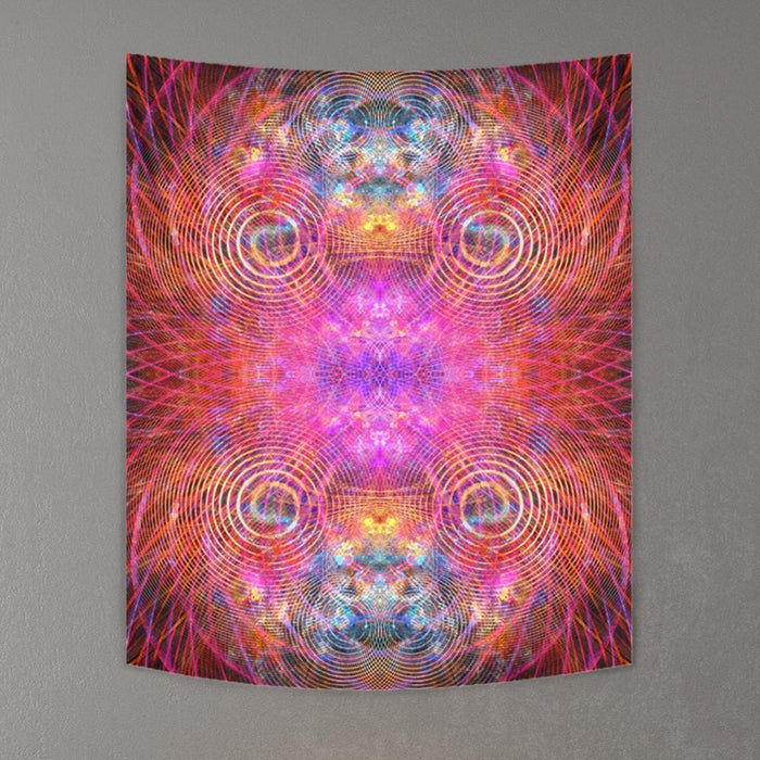 THE RED PSYCHOCOSMOS by YantrArt Tapestry