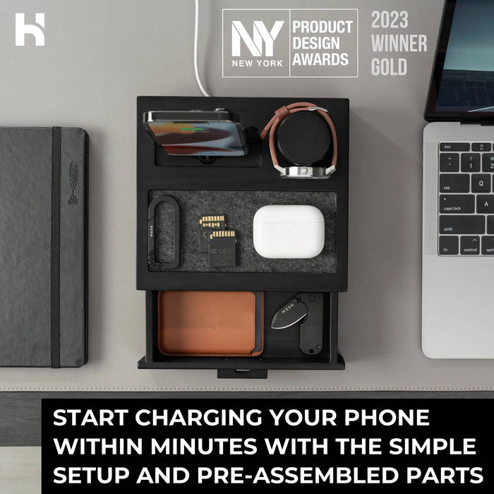 Holme & Hadfield Nightstand Organizer The Sidekick
