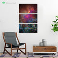 The Unfolded Cosmos by YantrArt 3-Piece Canvas
