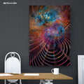 The Unfolded Cosmos V2 by YantrArt Design 1-Piece Canvas