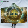 Tree Of Life Energies by Mcashe Hooded Blanket