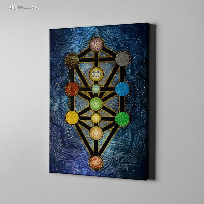 Tree of Life Kabbalah by McAshe 1-Piece Canvas
