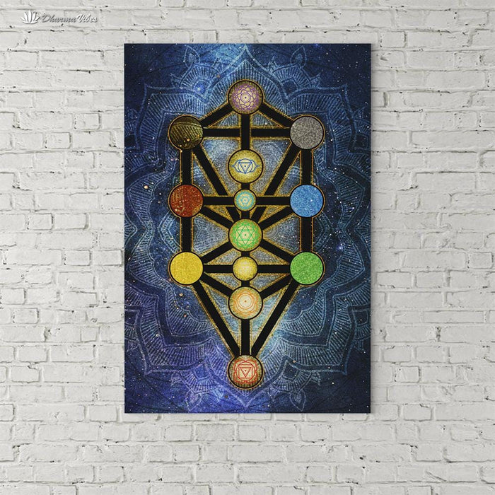 Tree of Life Kabbalah by McAshe 1-Piece Canvas