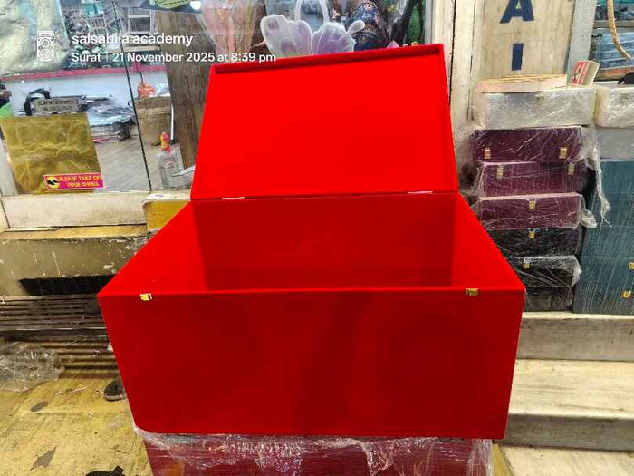 Trousseau packing bridal trunk gift box - full view