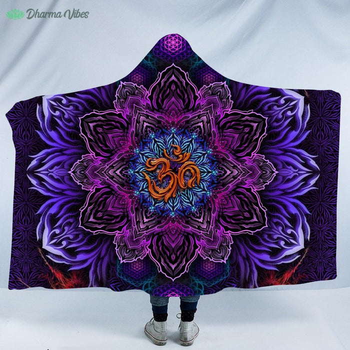UNIVERSAL RESONANCE by YantrArt Design Hooded Blanket