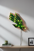 UNT Eagles Lighted Recycled metal wall decor