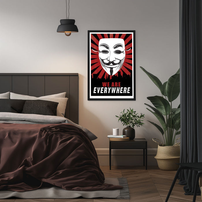 "V For Vendetta" (2006) Framed Movie Poster
