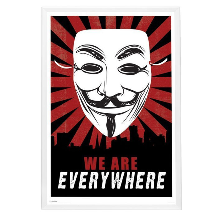 "V For Vendetta" (2006) Framed Movie Poster