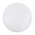 White Scalloped Acrylic 15" Placemat Set of 2
