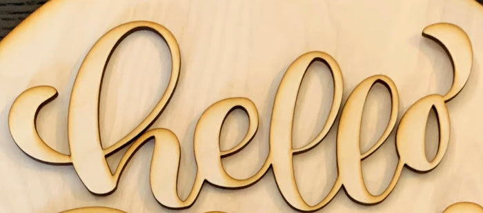 Wood Words and Shapes