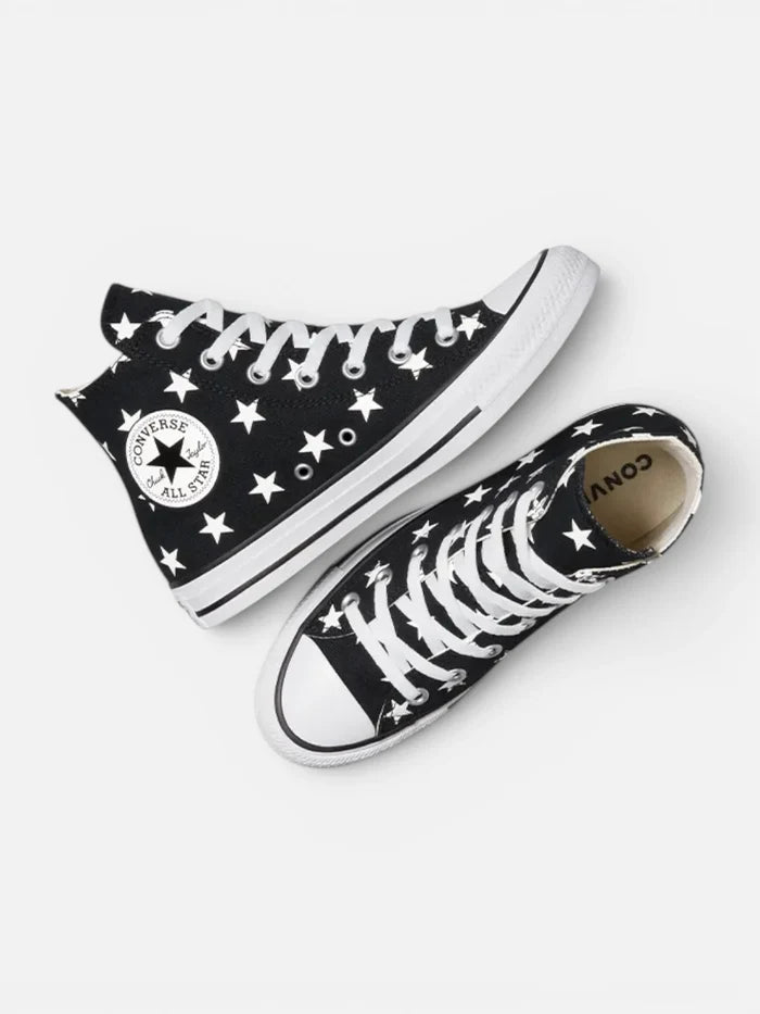 Zapatillas Converse Chuck Taylor All Star Hi Negro Estrellas
